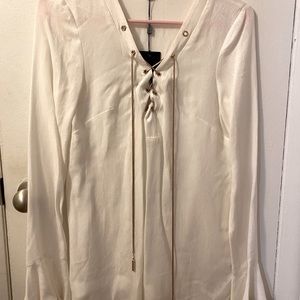 Marciano Lace Up Blouse